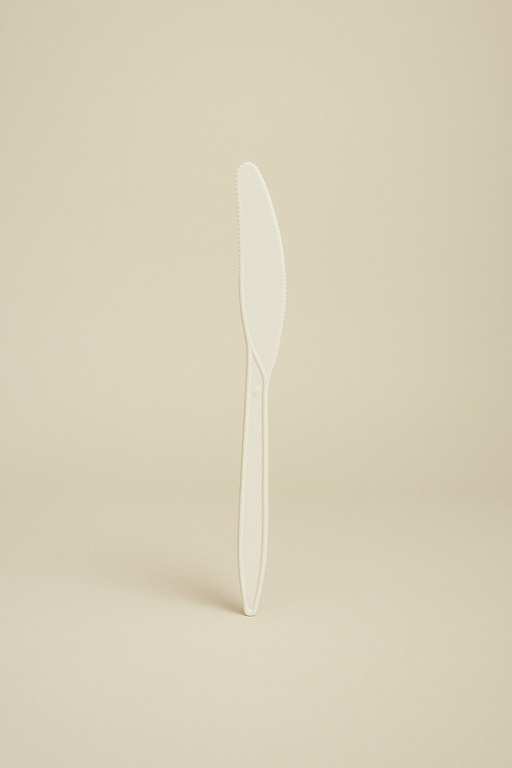 Cuchillo biodegradable de fécula de maíz