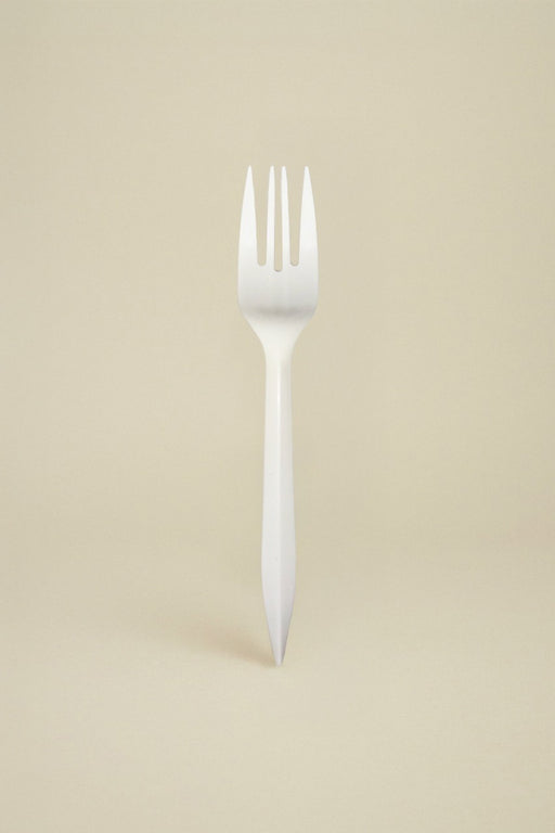 Tenedor biodegradable de fécula de maíz